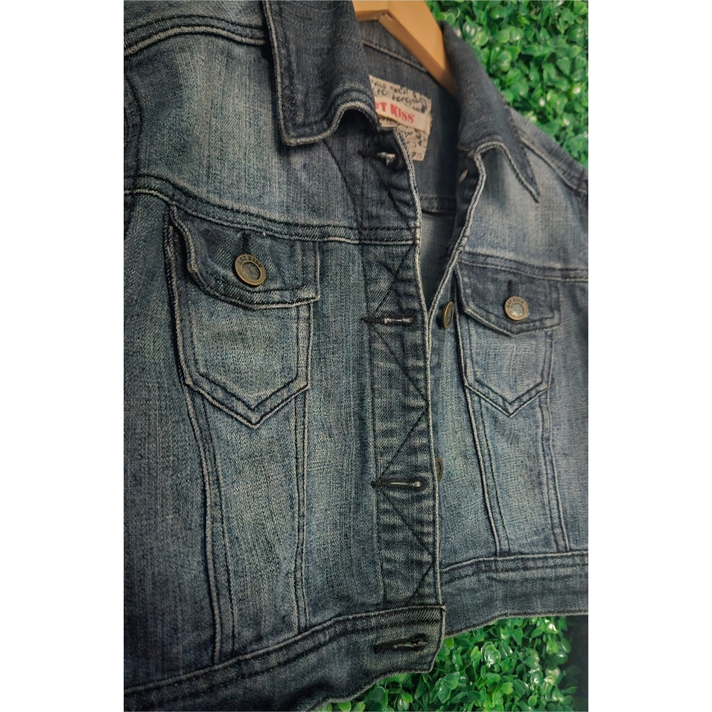 Hot Kiss Cropped Jean Jacket